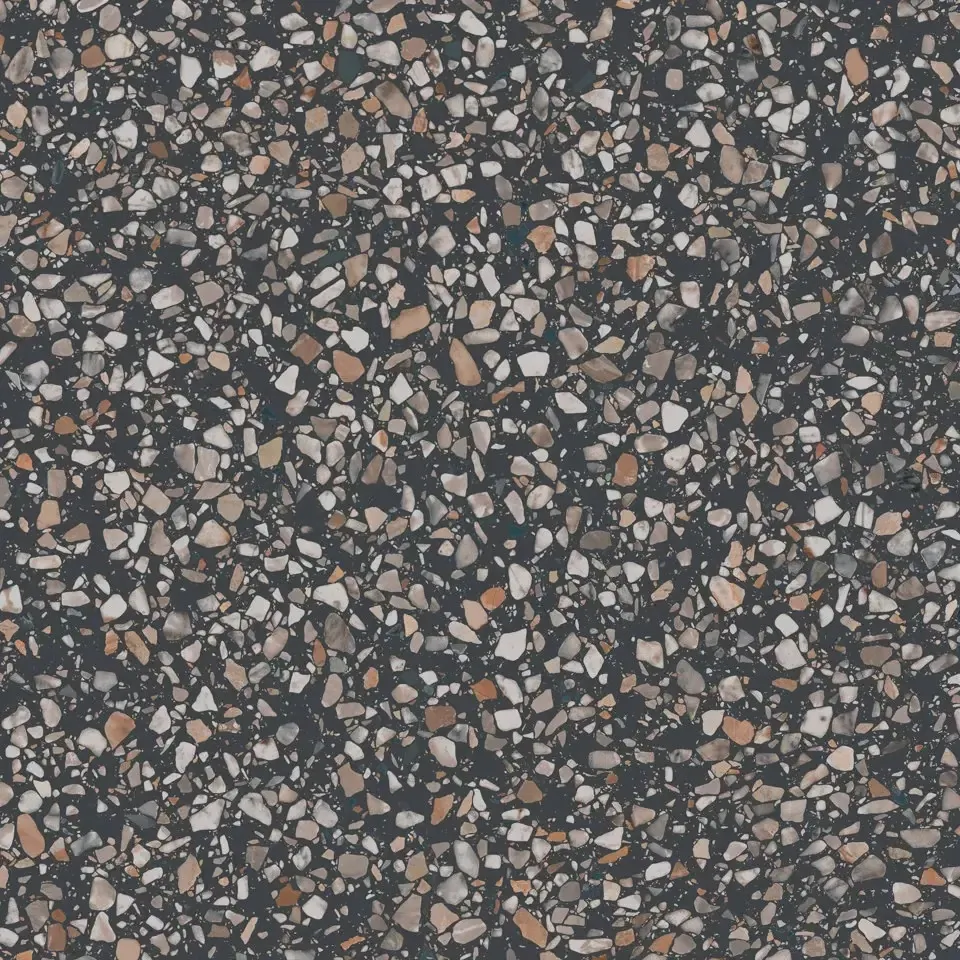 Керамогранит KM6060G0021R Бричиола чёрный матовый обрезной 60x60x0,9