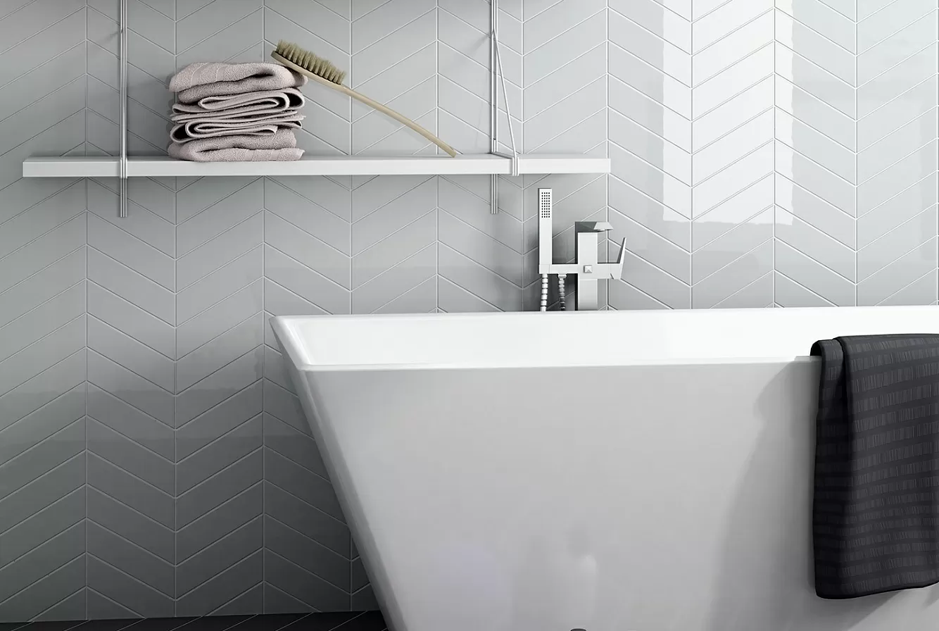 Керамогранит 23200 Chevron Gris Mate Left 9x20,5