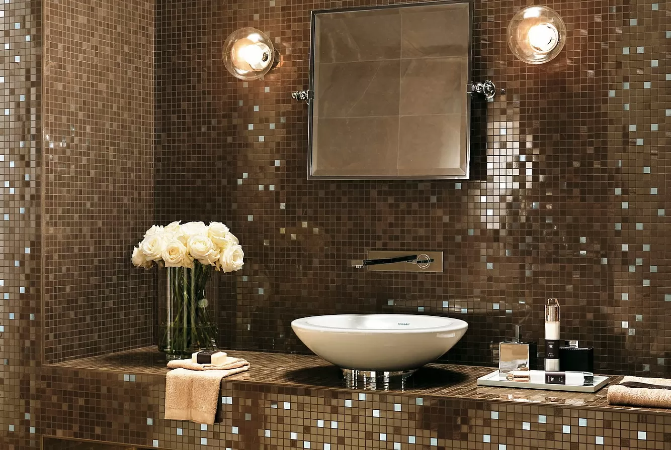 Керамогранит ASJ6 Marvel Beige Mystery angolo lappato 7x7