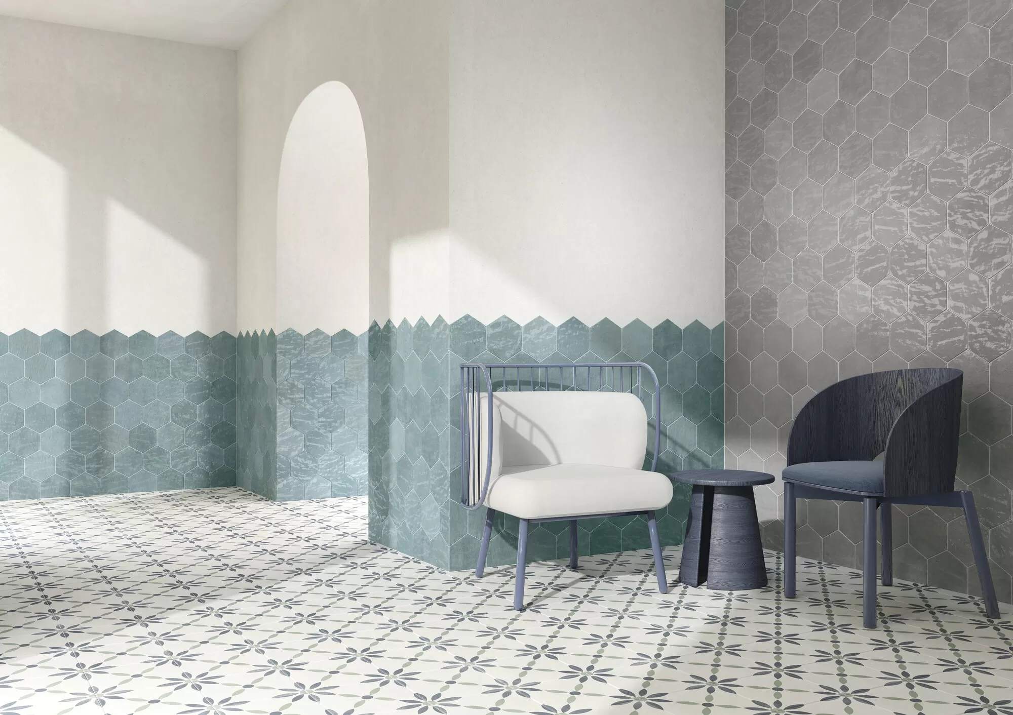Плитка 26048 RIAD GREY/10X10