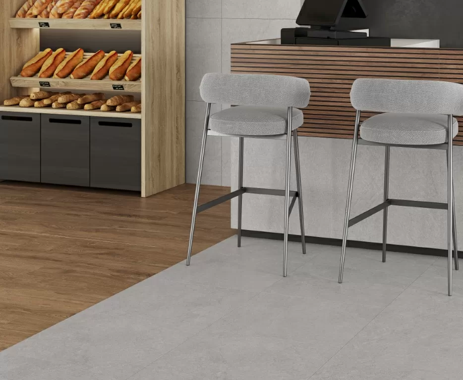 Керамогранит Sandstone Grigio PRO серый матовый R10GR STR 80х80