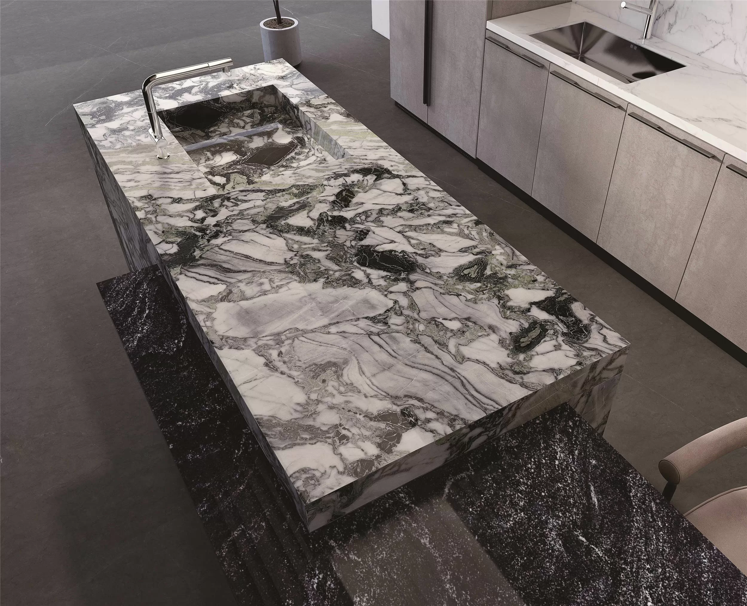 Керамогранит MN662CP321606 Freezing Emeral Polished 6mm 160x320
