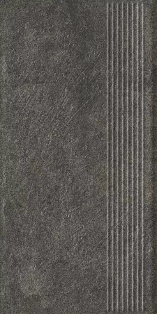 Клинкерная плитка Carrizo Basalt Stopnica Prosta Struktura Mat 30x60