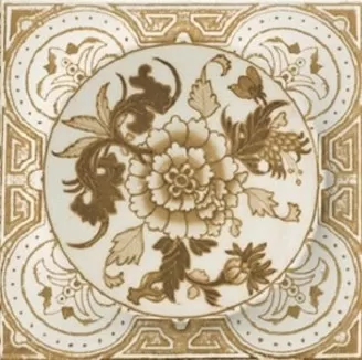 Плитка Monocolor Mix Circle Classic Cream 10х10 (14 дизайнов)