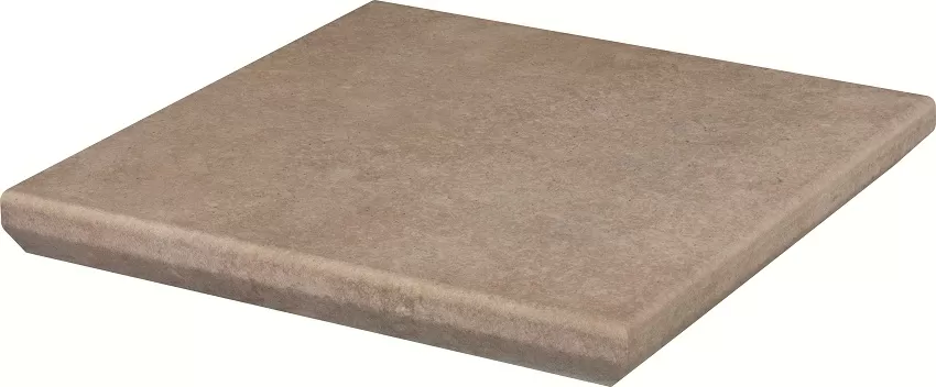 Клинкерная плитка Viano Beige Ступень угловая с капиносом MAT 33х33