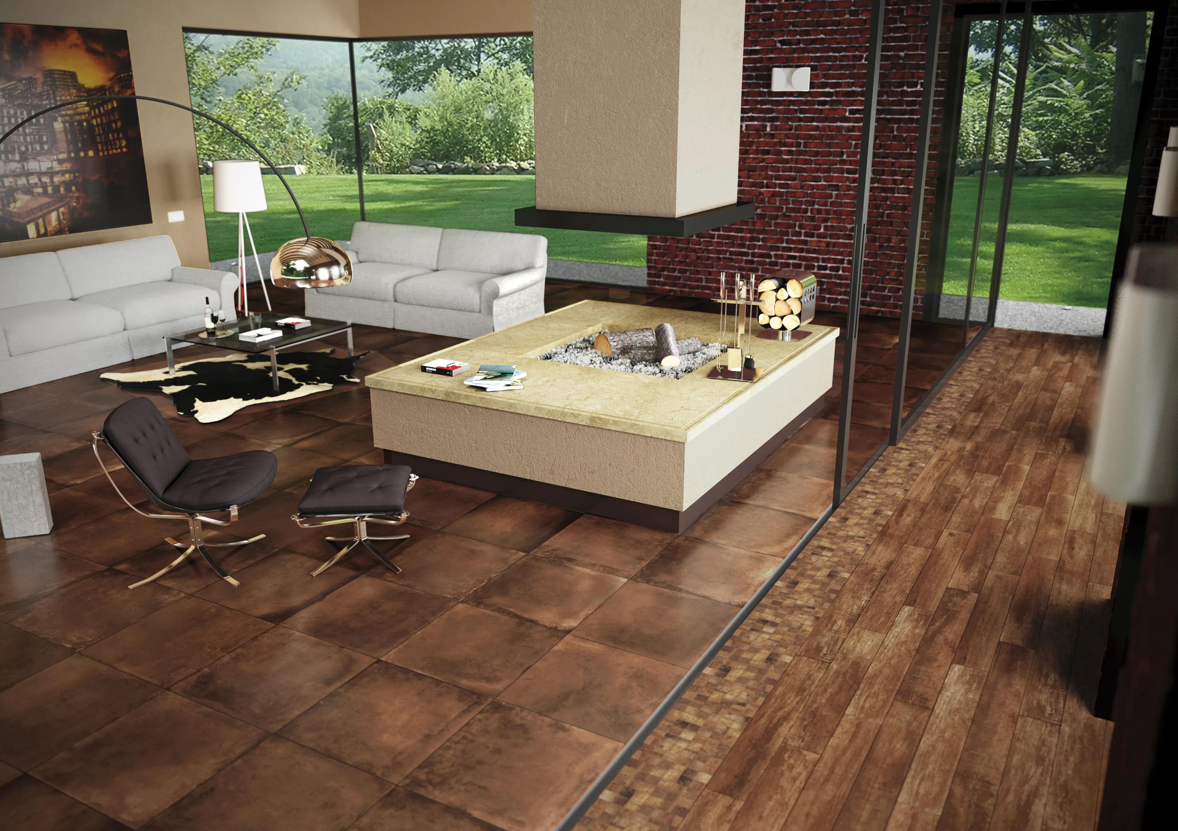 Керамогранит Amarcord Wood Bianco Tarsie 15x100