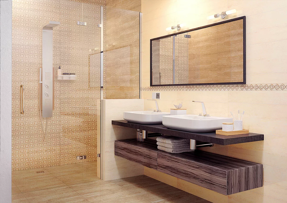 Плитка Cassinia Beige Arabeska RT 25x75