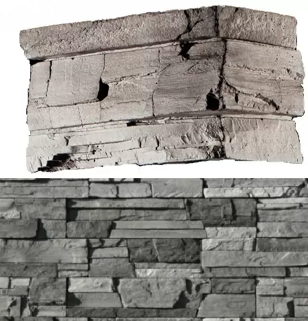Искусственный камень 208-85 Фьорд Лэнд угол 7х26,5x10 (6х16,5x10)