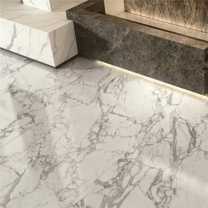Керамогранит MN019AP271206 Statuario White Polished 6mm 120x270
