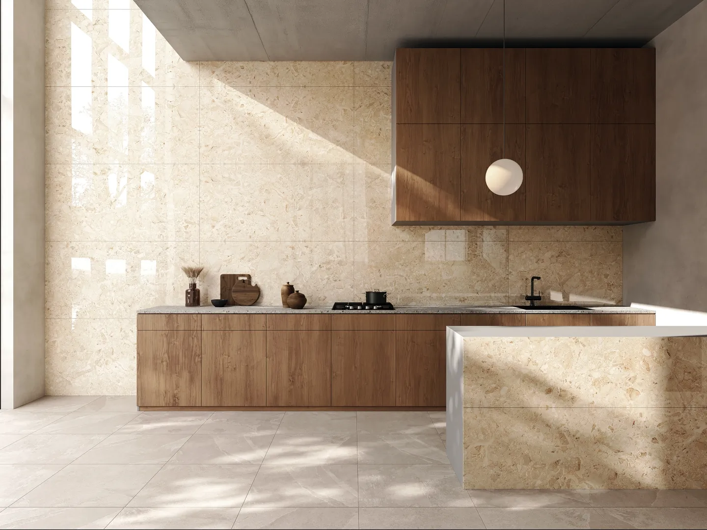 Керамогранит MOGXL5001 Marble Brown полированный 80x160x9