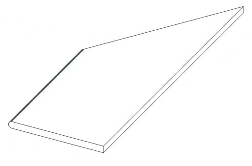 Керамогранит 620090000787 Drift White Round Angolo Sx 30x60