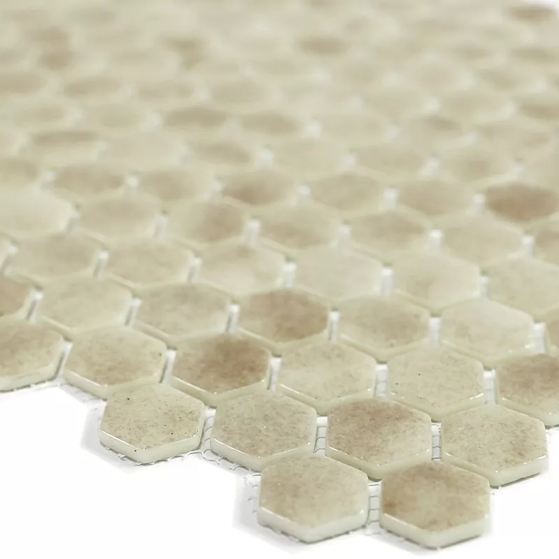 Мозаика STP-BG011-HEX стекло (25) 300х300
