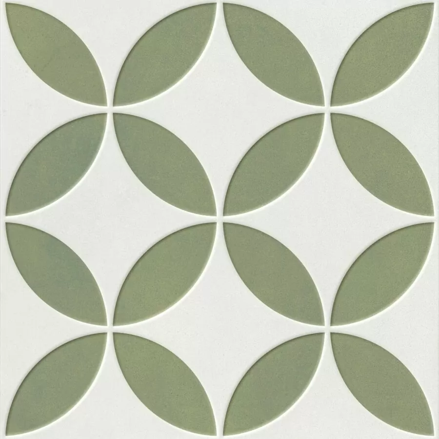 Керамогранит 37798 Mayari Green Petals Lt/22,3 22,3x22,3