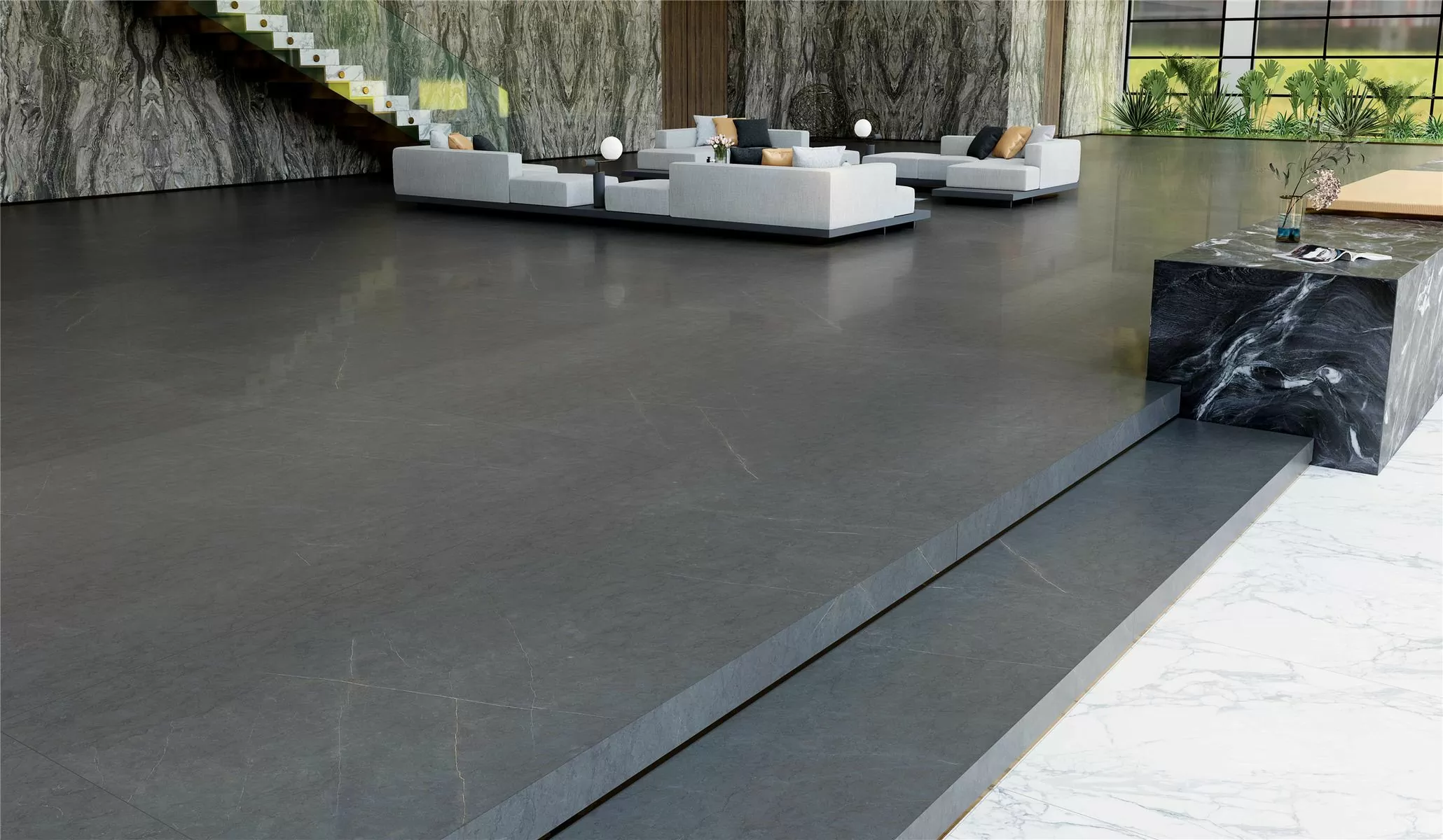 Керамогранит MN287CP261206 Bulgaria Medium Grey Polished 6mm 120x120