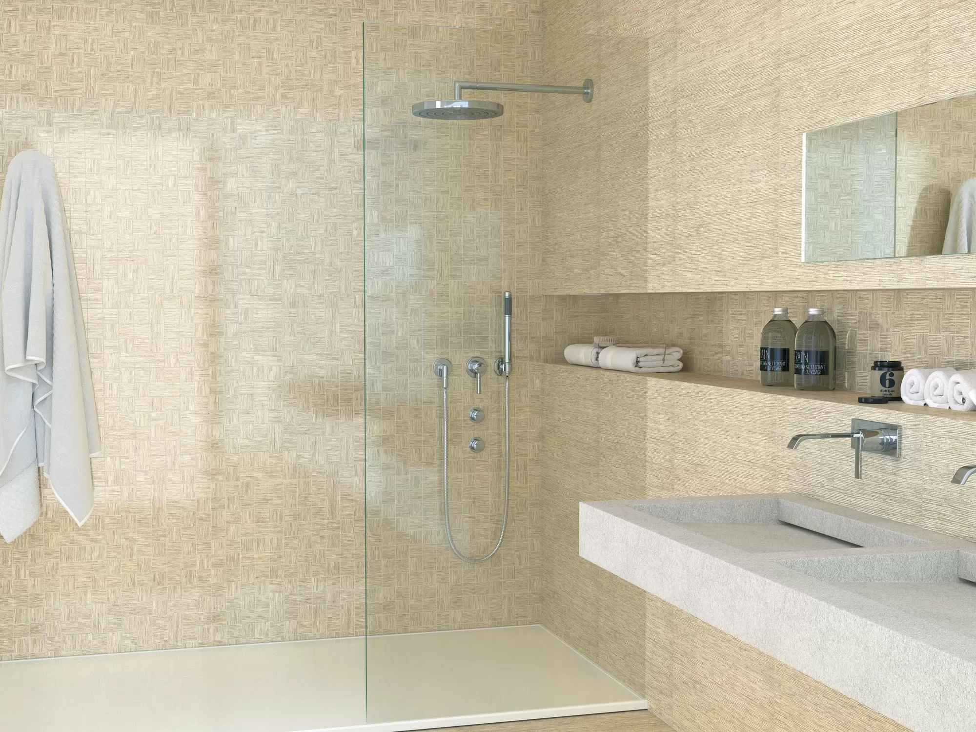 Керамогранит A027135 Zocalo Fusta White 15x45