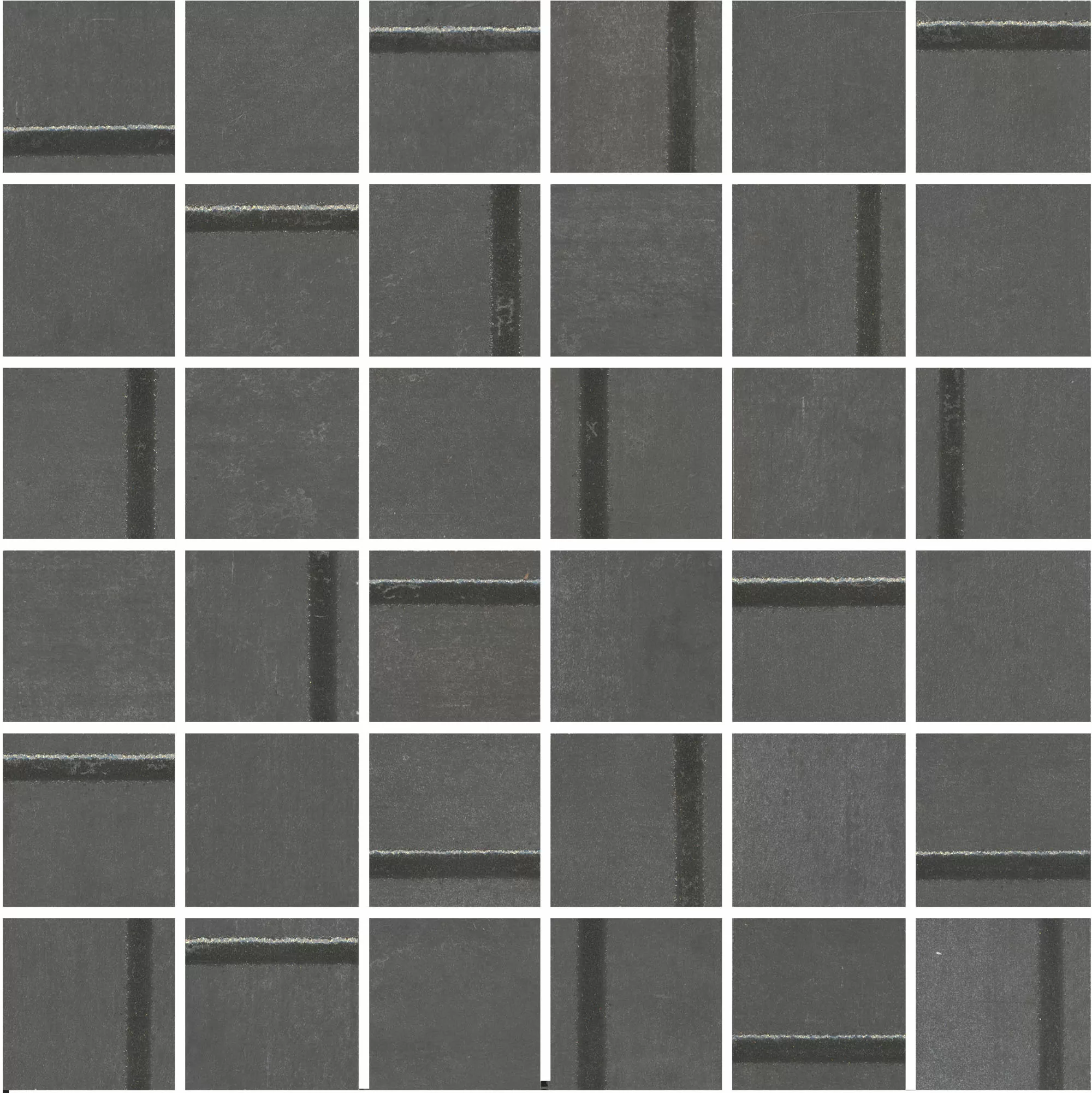 Мозаика MM13132 Декор Гварди 1 мозаичный антрацит матовый обрезной 30x30x0,9