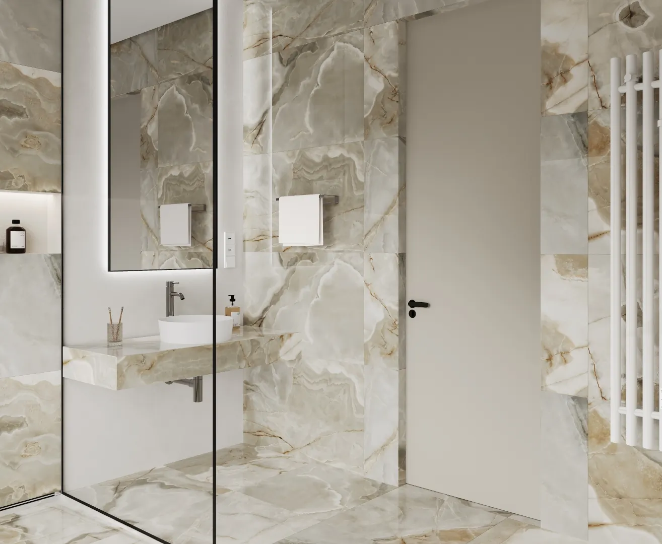 Керамогранит Onyx Newest бежевый полированный 60х60