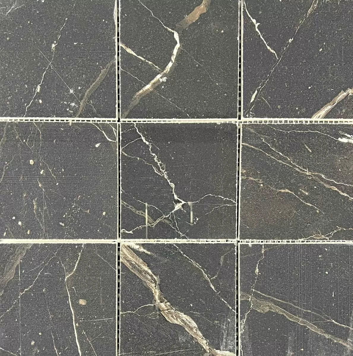 Мозаика Mosaic Estrada Nero 9.5х9.5 300x300