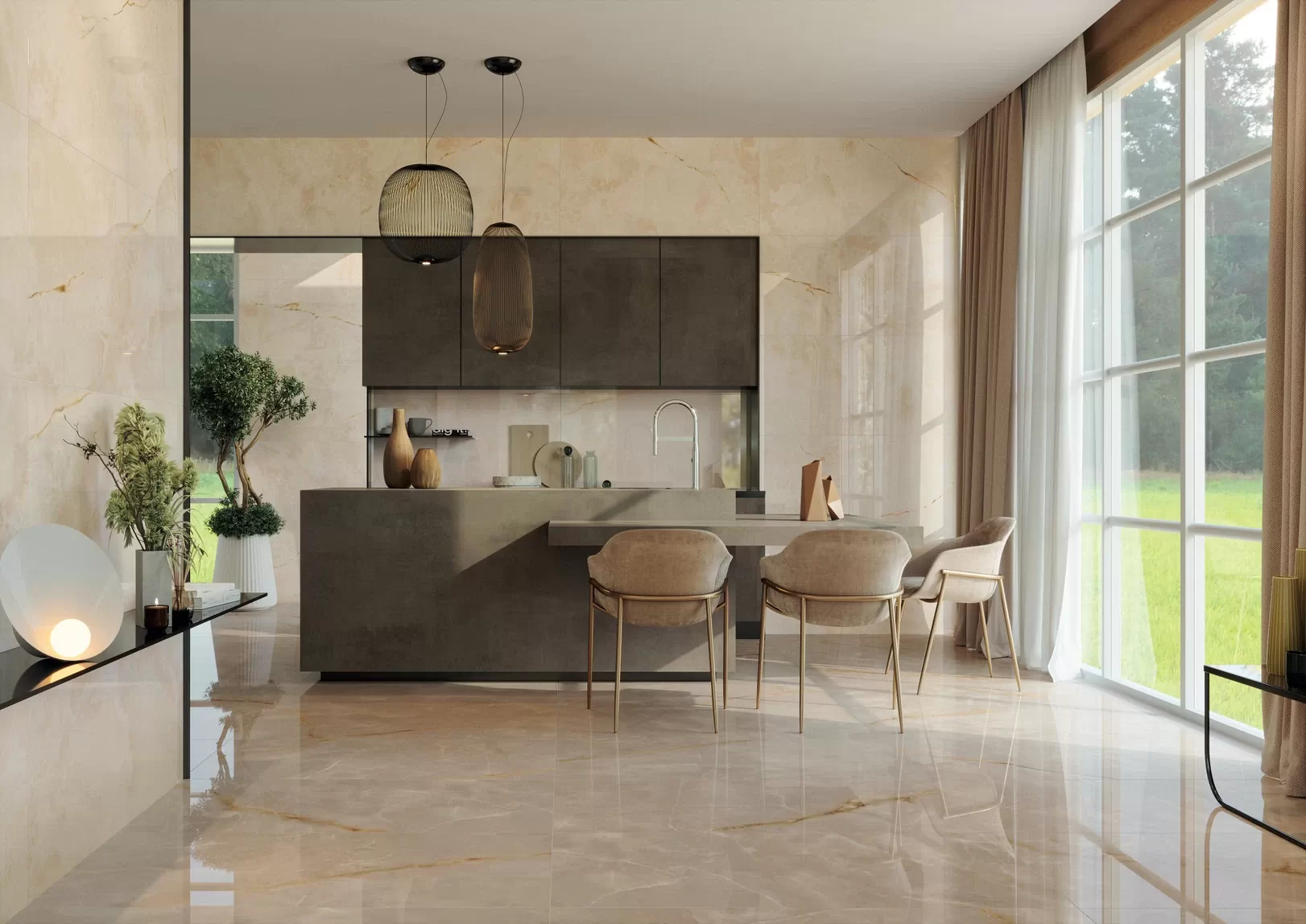 Керамогранит 610090002522 Symphonyx Gold Bottone Lap 7,2x7,2
