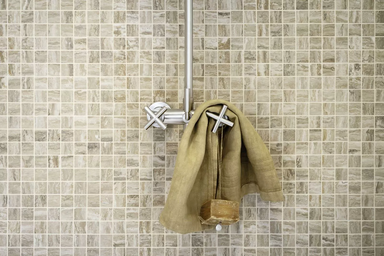 Плитка M8T5 Allmarble Wall Golden White Satin Decoro Club 40x120