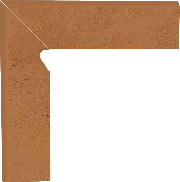 Клинкерная плитка Aquarius Brown Цоколь левый (B+A) 30х8,1