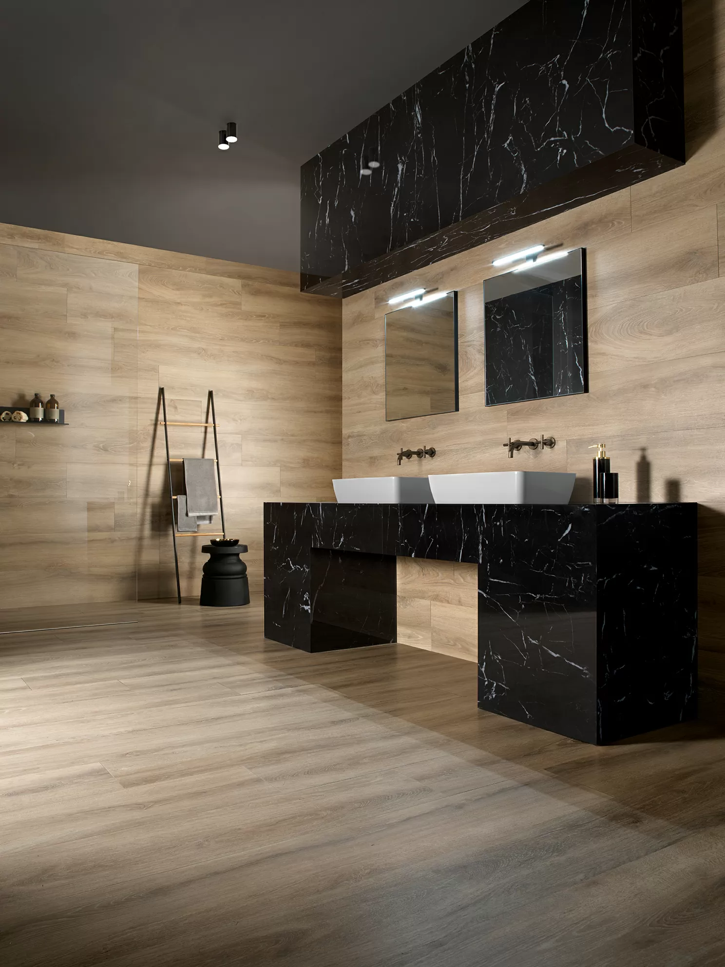 Керамогранит 123040 Marquina Nero Lucidato Ret 60x120