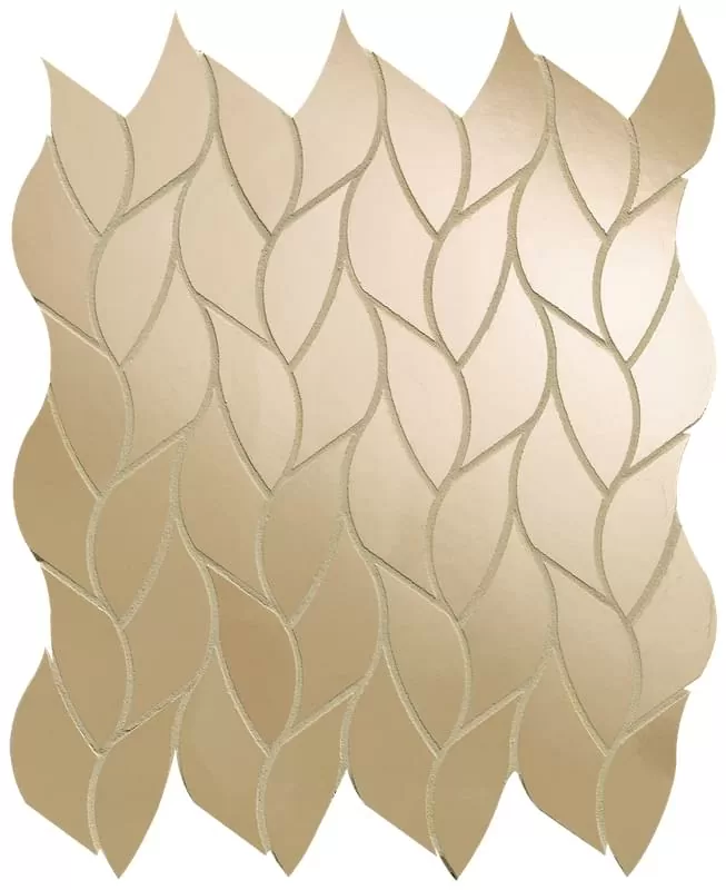 Мозаика fQMT Onice Miele Leaves Mosaico 25.9x30.9