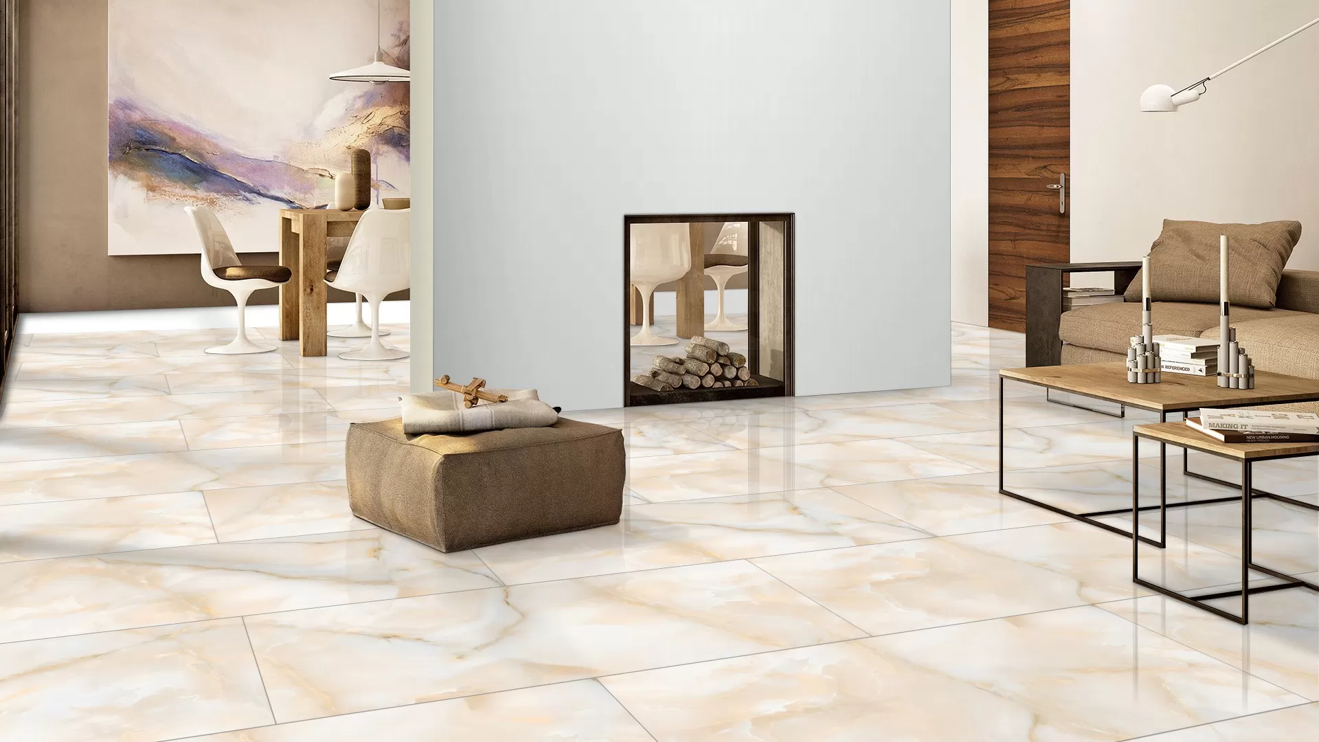 Керамогранит SM-ALABASTER CREMA SATIN MATT 60x120