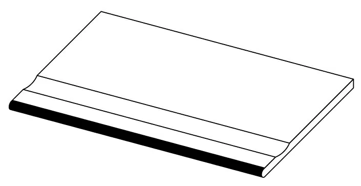 Керамогранит 620090000920 Rinascente Grey Bordo Piscina LASTRA 20mm 30x60