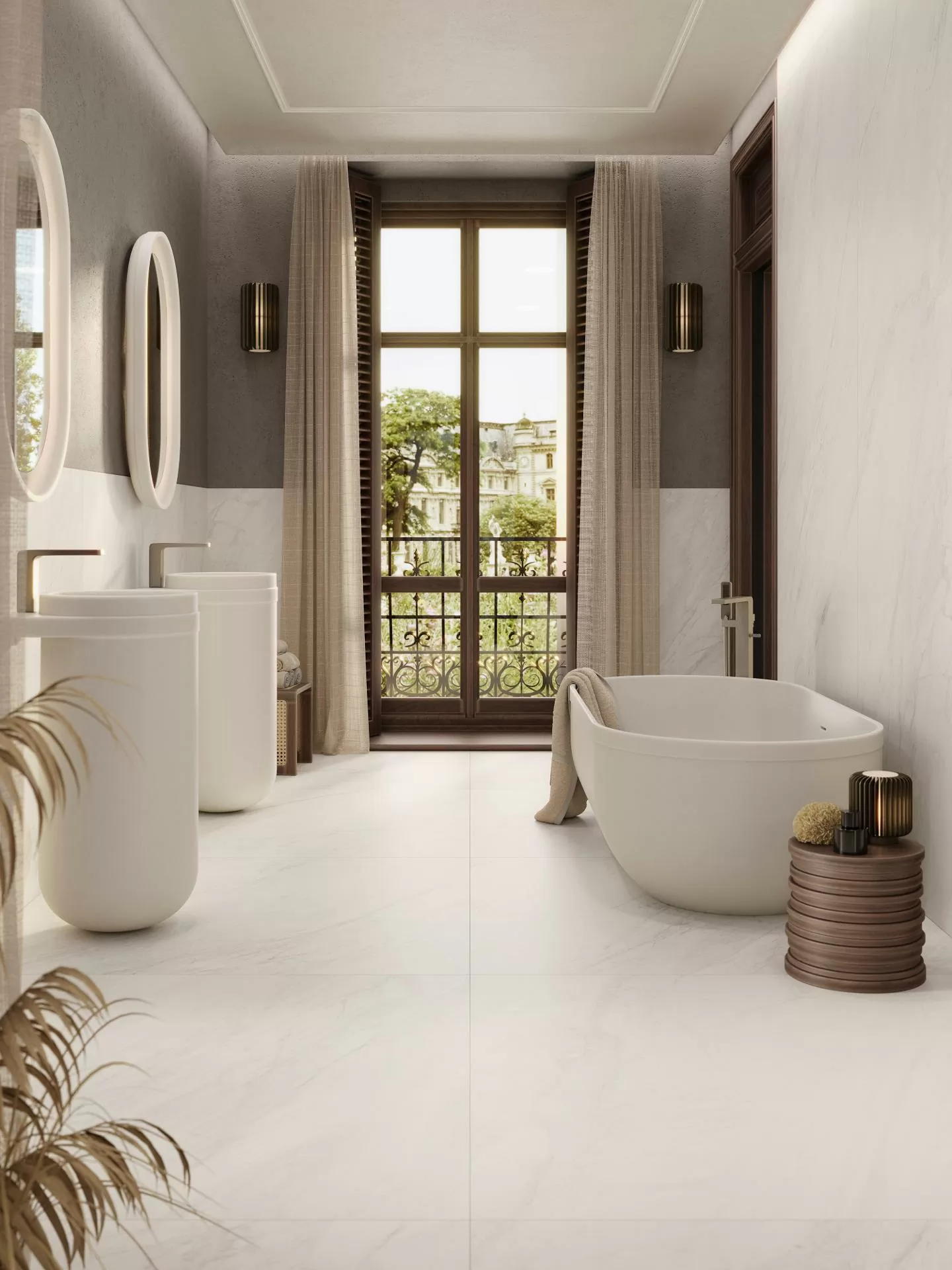 Керамогранит 100338726 Glem White Nature 6mm 59,6x120