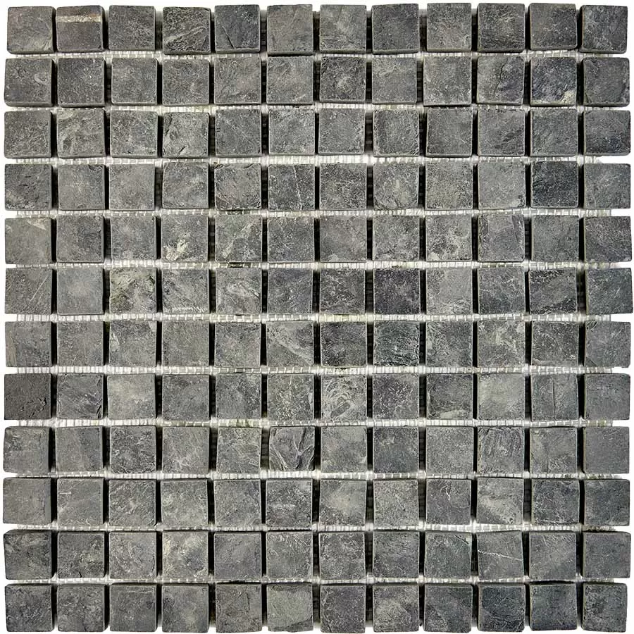 Мозаика PIX297 Slate Black из сланца 23х23 305х305
