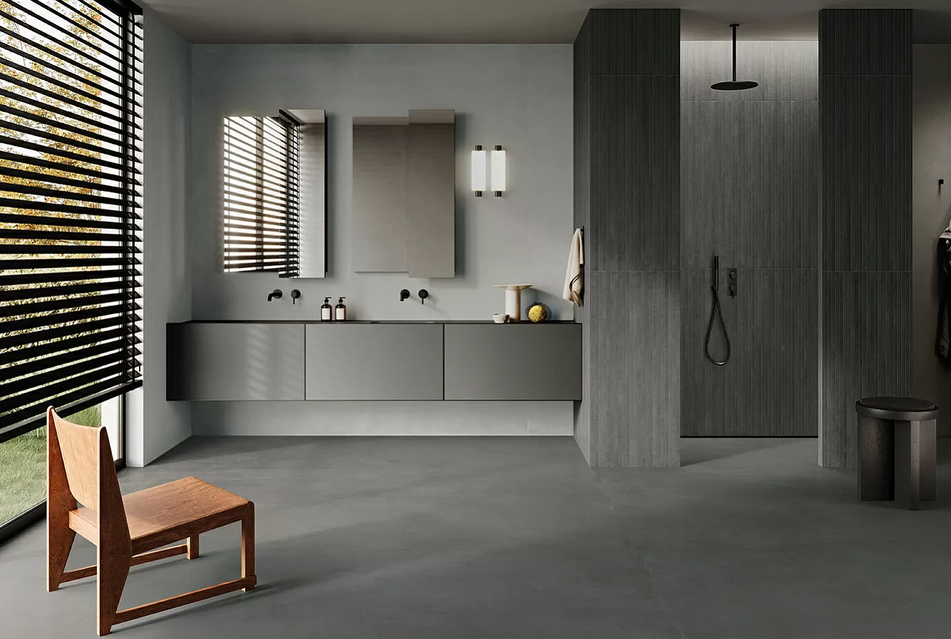 Керамогранит FL05BAC I Cementi Greige Ciottolo SQ. RealUp/StrideUp 60x120