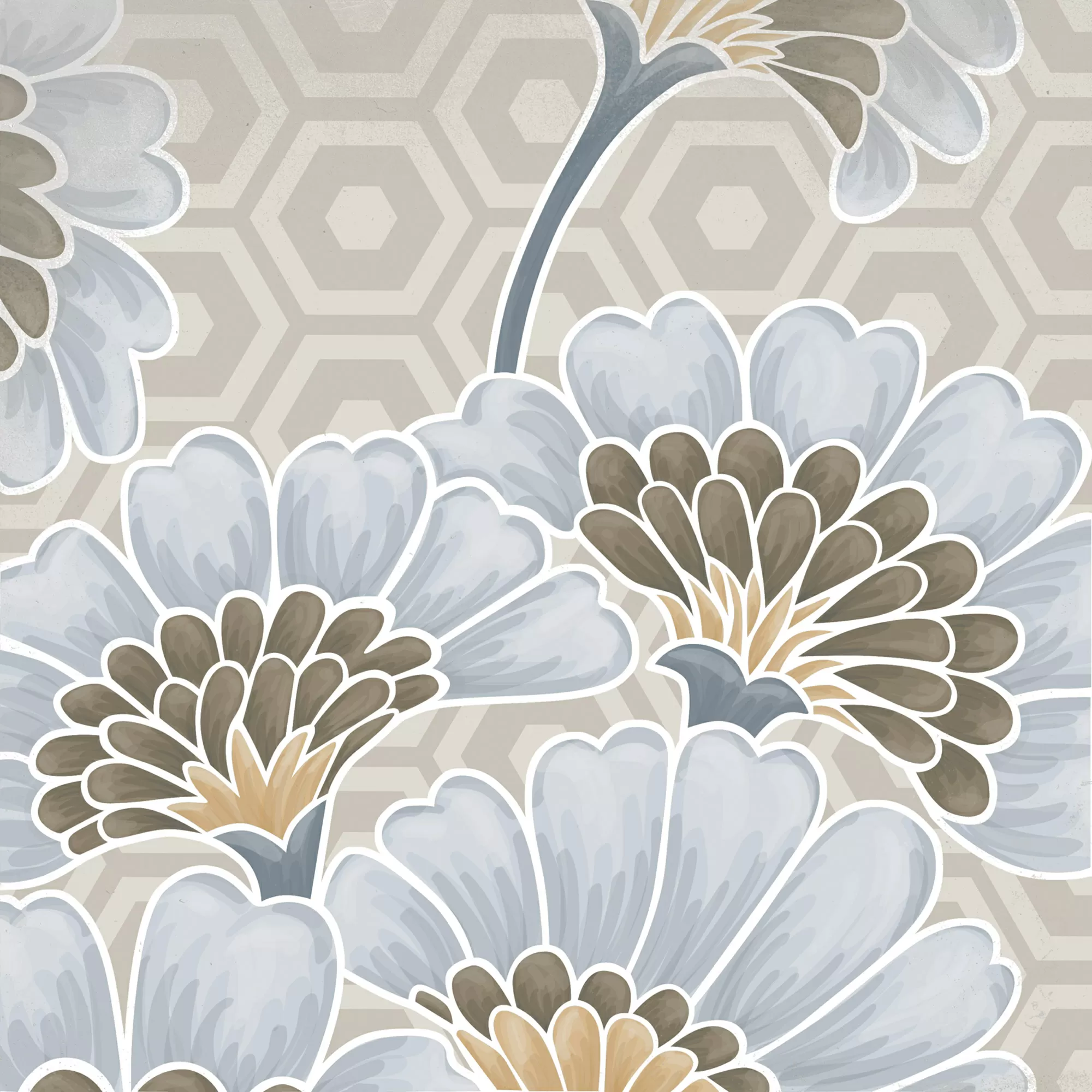 Керамогранит Flore Gris 20x20 (микс)