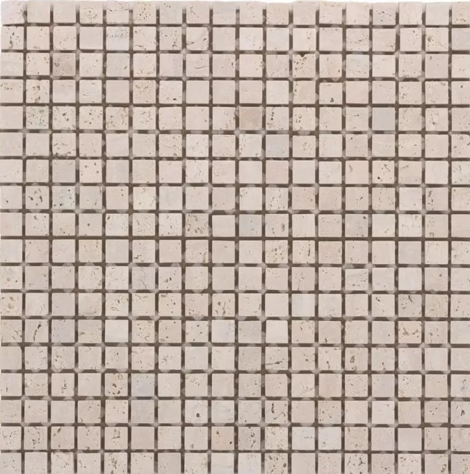 Мозаика DAO-532-15-8 Travertine камень 1,5х1,5 30х30