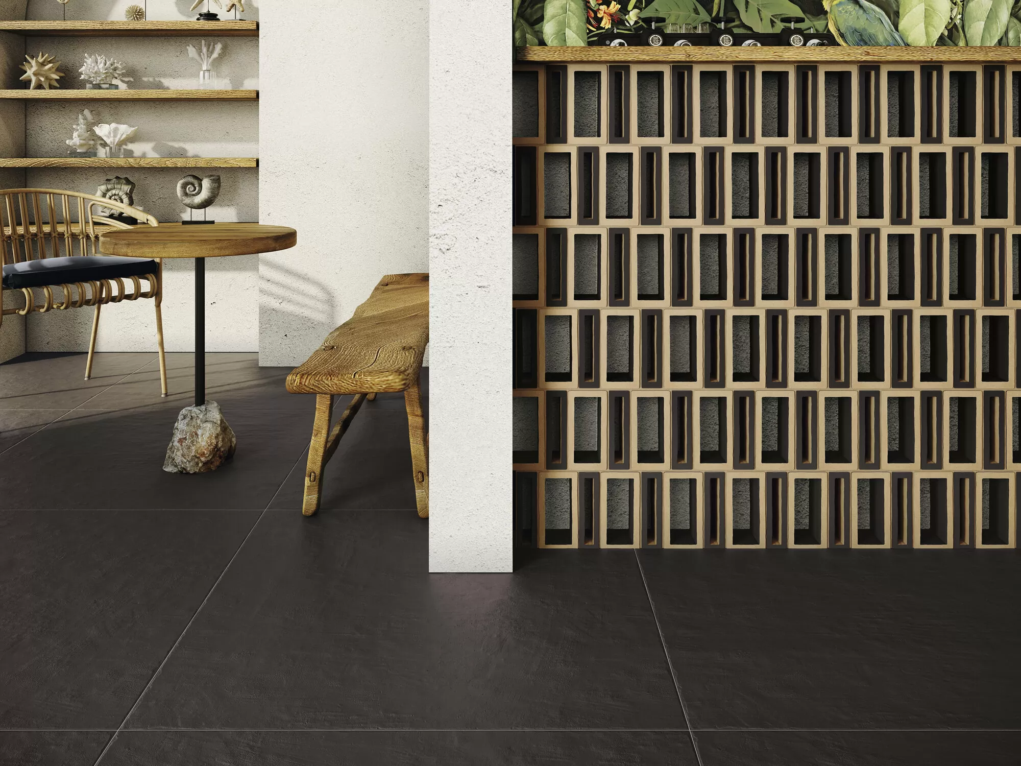 Керамогранит A041246 A Piedi Dark Green 100х100
