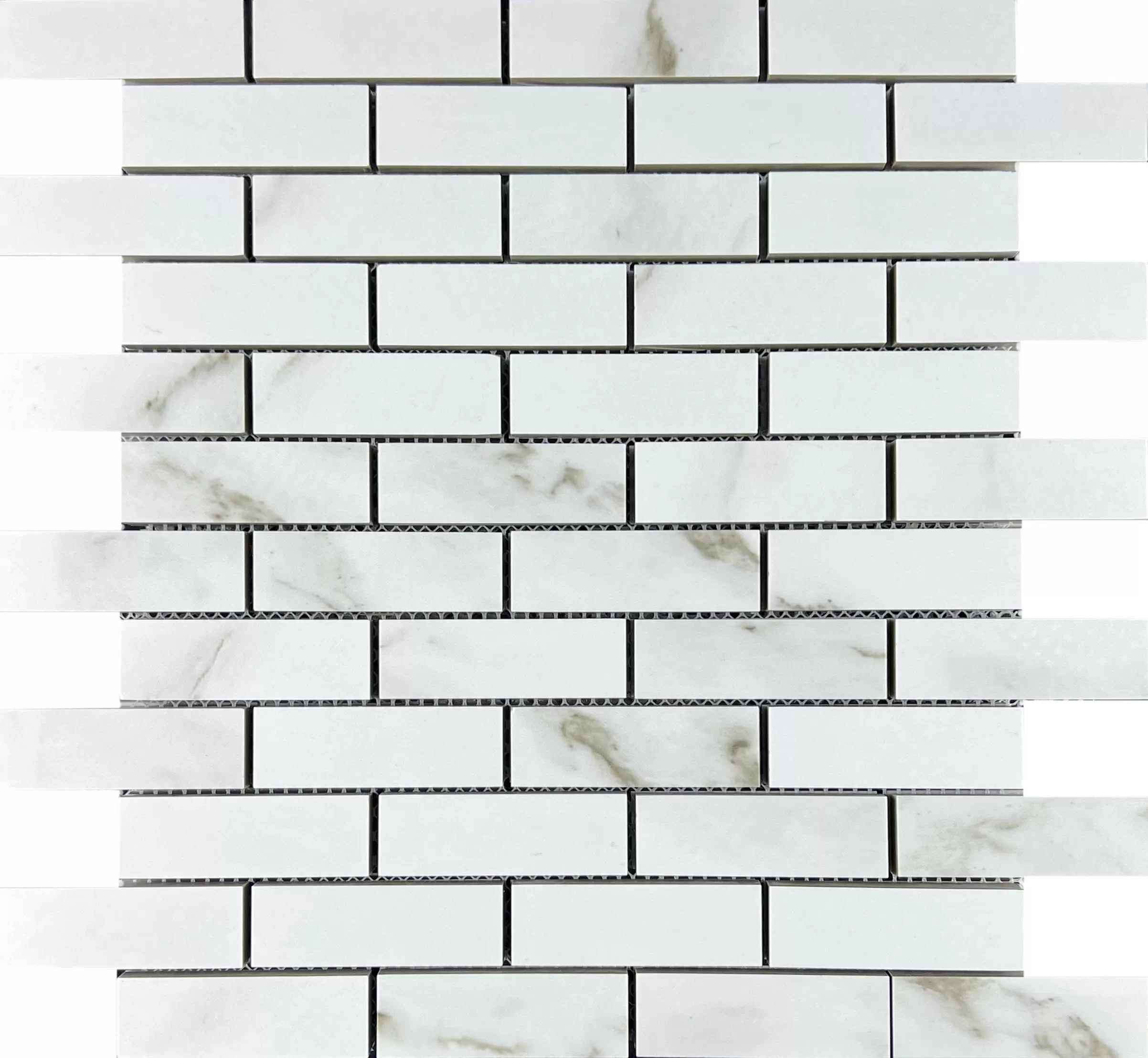 Мозаика Mosaic Statuario Eva brick bone 32.1x29.9