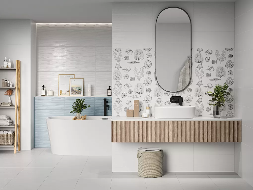 Плитка Monocolor sugar white белый 01 25x60