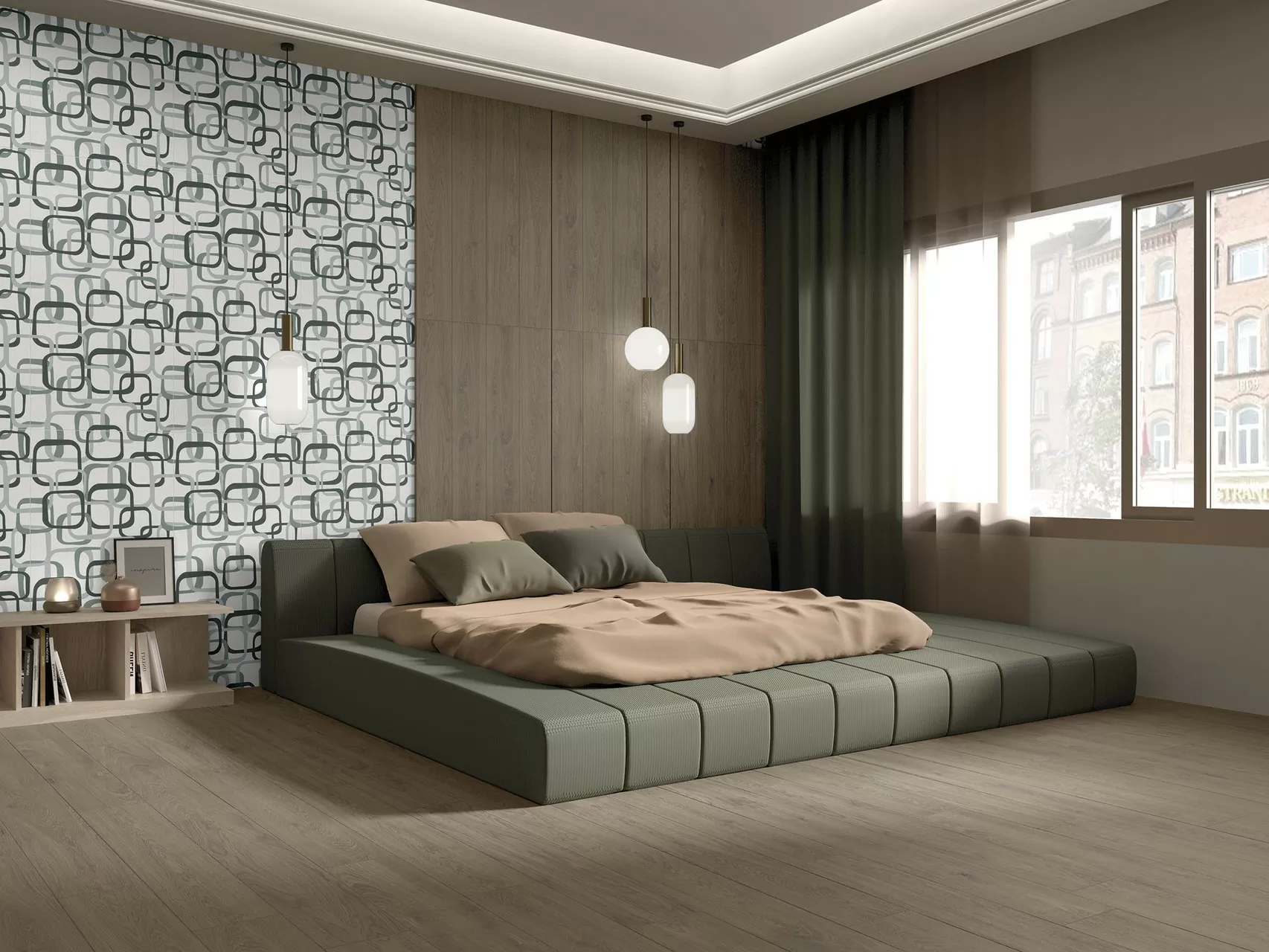 Керамогранит FLS011 Flash Cassettone Acero Rett 60x120
