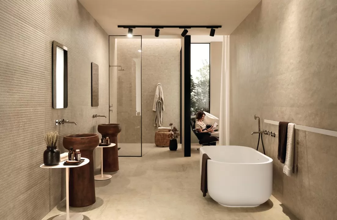 Керамогранит A3FU Lims Beige Tumbled 37,5x75