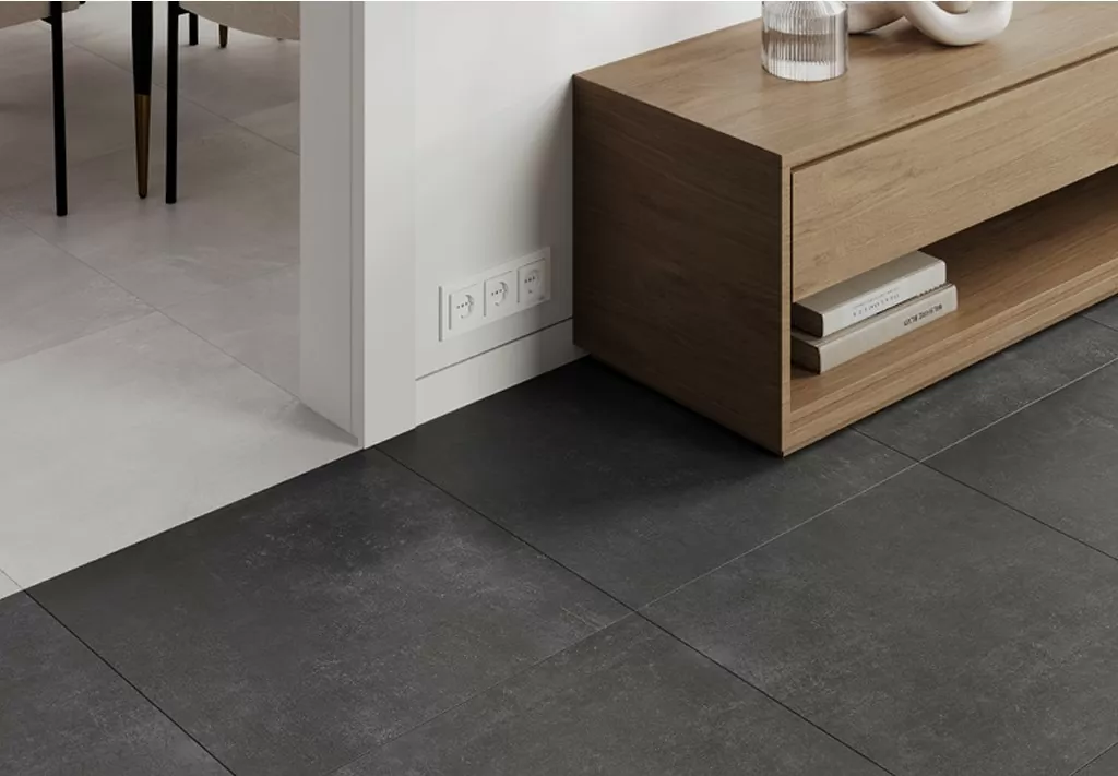 Керамогранит Cement Strength Graphite Темно-серый Матовый 60х60
