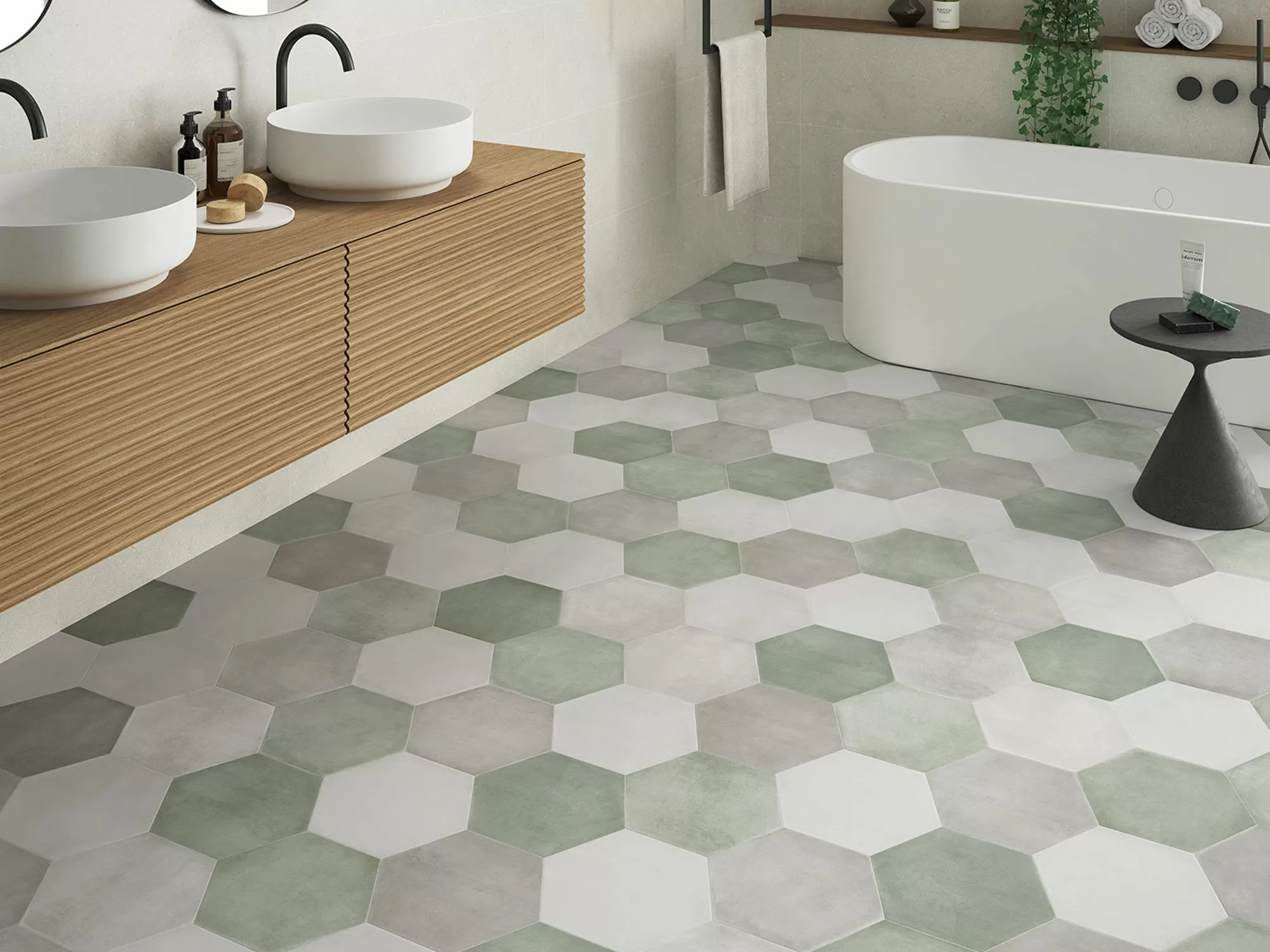 Керамогранит SIX Cementine Bari Aqua 23x27