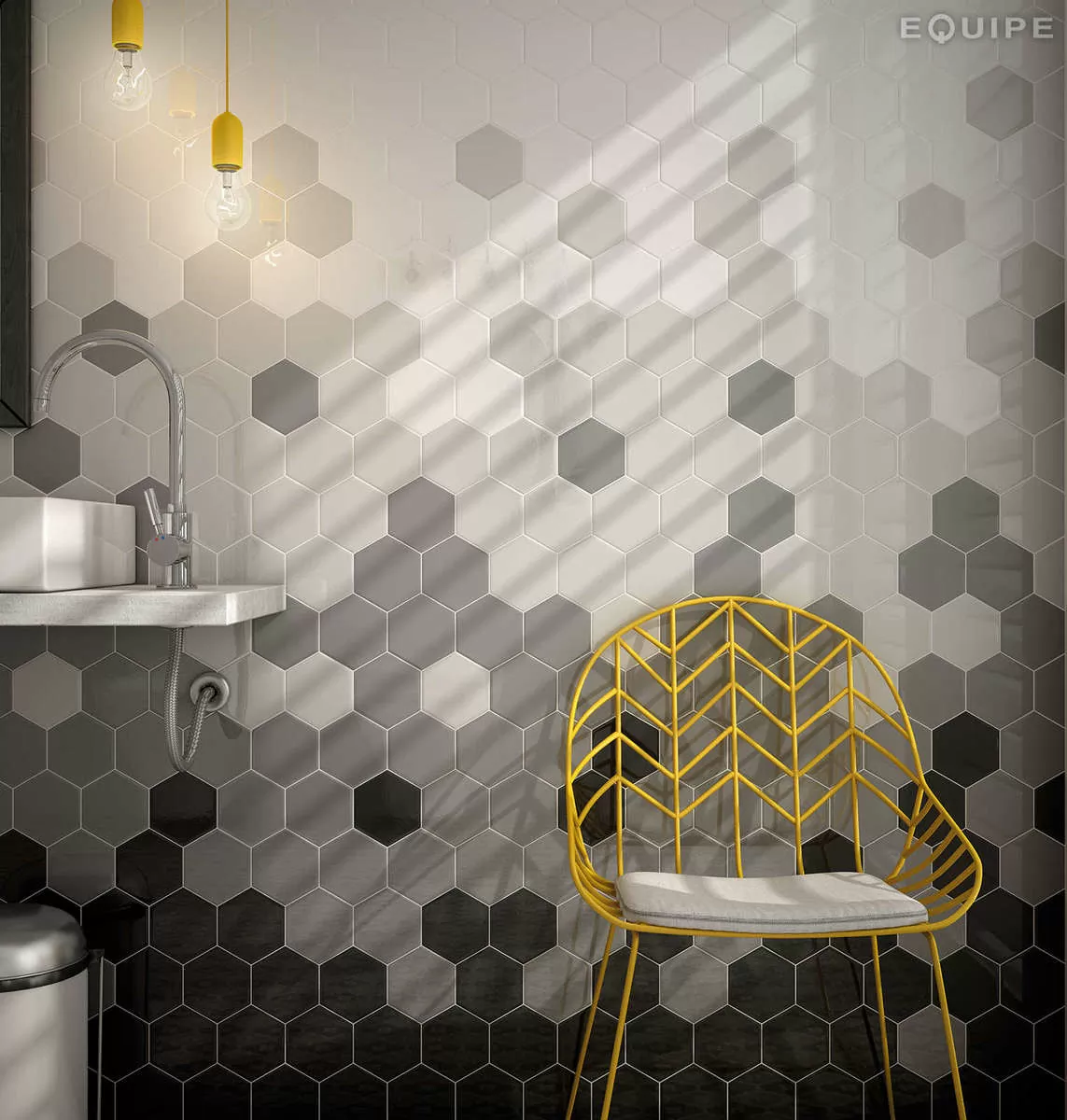 Плитка 21912 HEXAGON SCALE Wall Light Grey 10,7x12,4