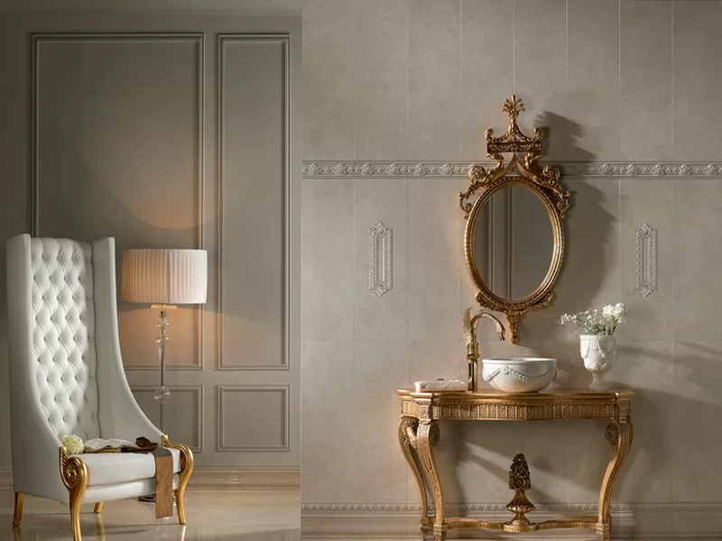 Плитка Moldura Oka Crema Marfil 4x25