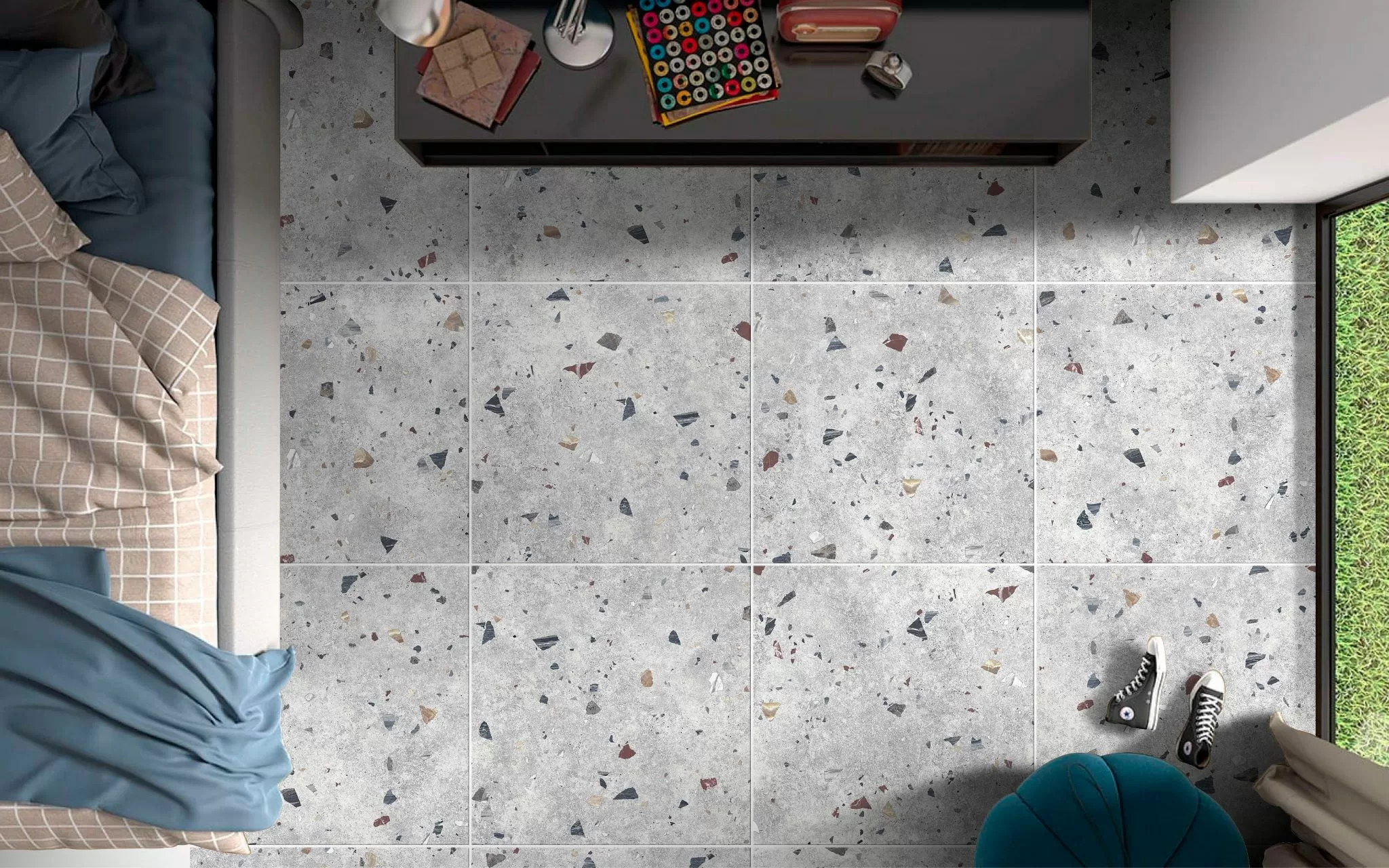 Керамогранит Sonar White Hexagonal 22x25