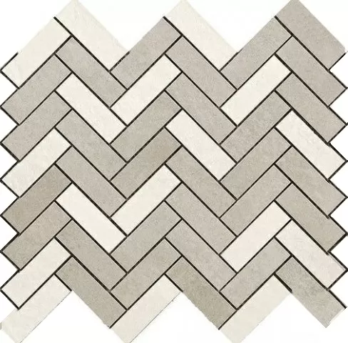 Мозаика R060 Terracruda Mosaico Degrade Calce/Luce 33.2*128.8
