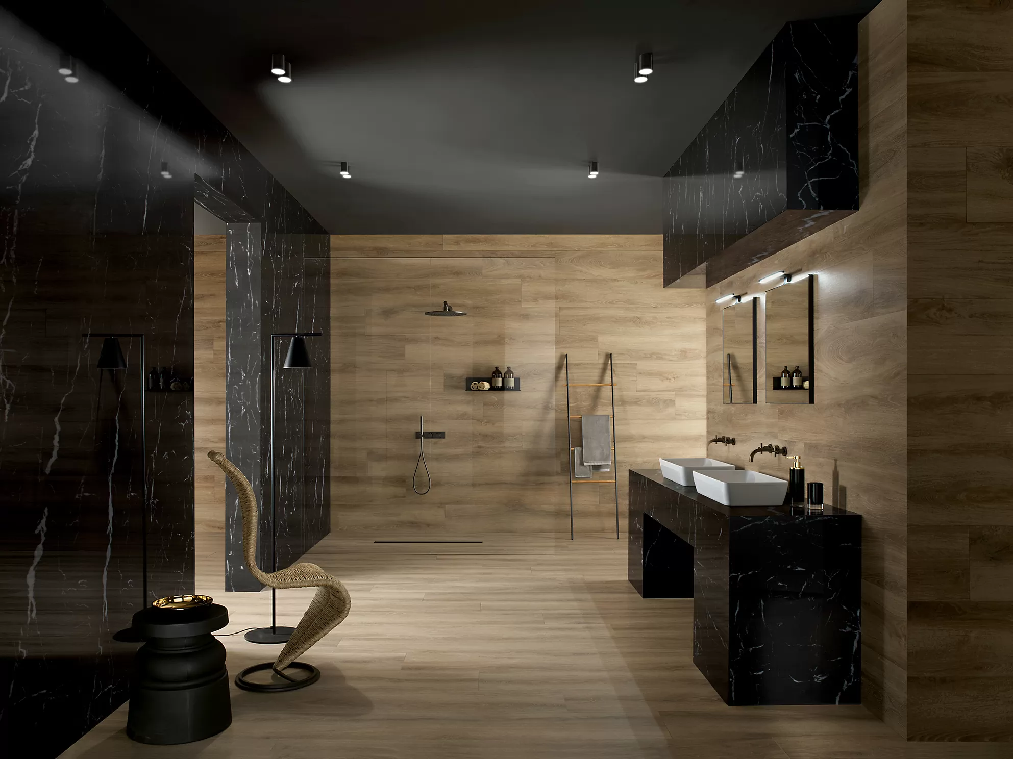 Керамогранит 123040 Marquina Nero Lucidato Ret 60x120