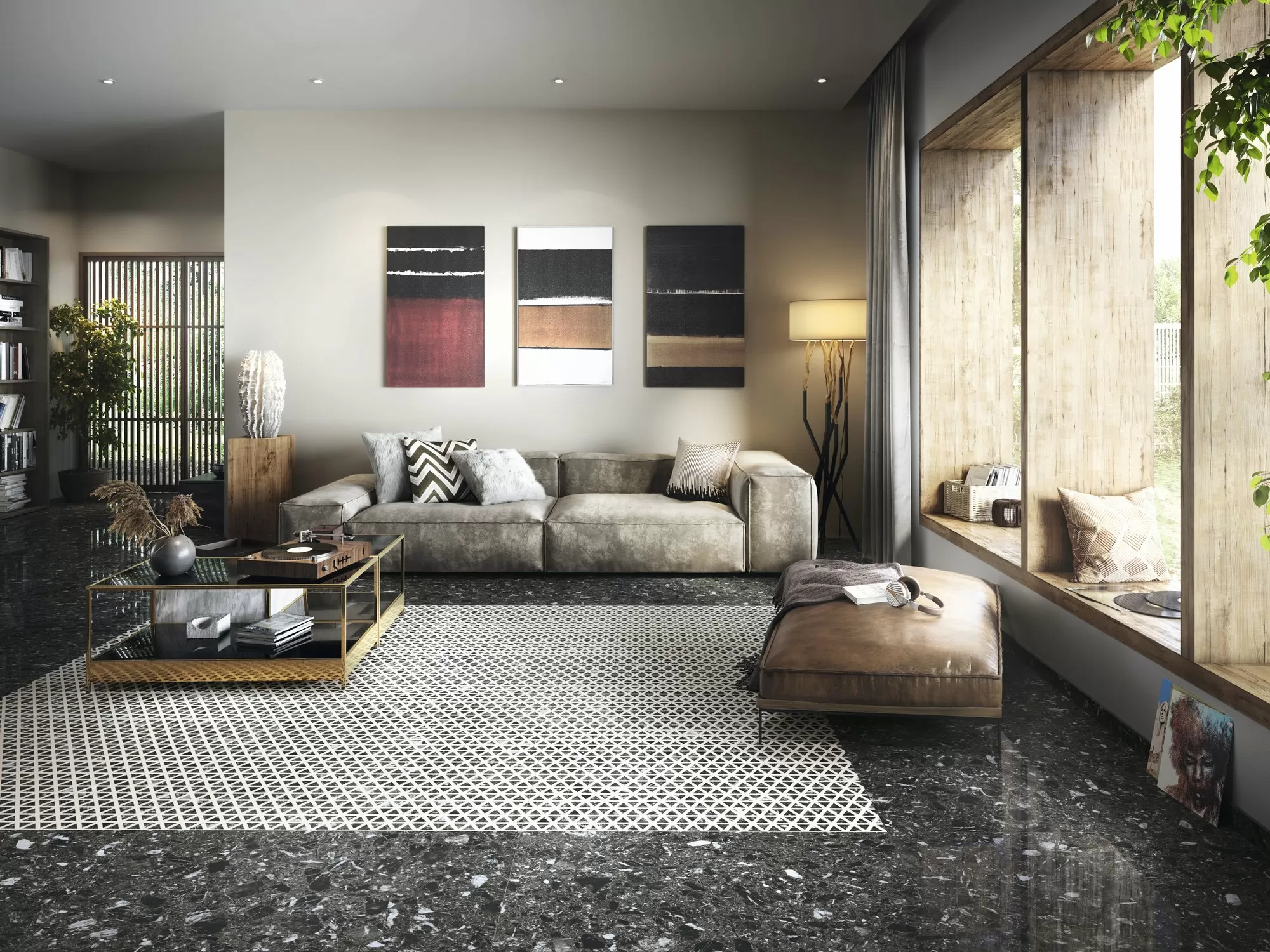 Керамогранит Venezia NPLUS Black 90x90