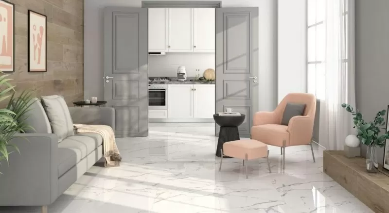Керамогранит ULTRA Blanco leviglass Rect. 90x90