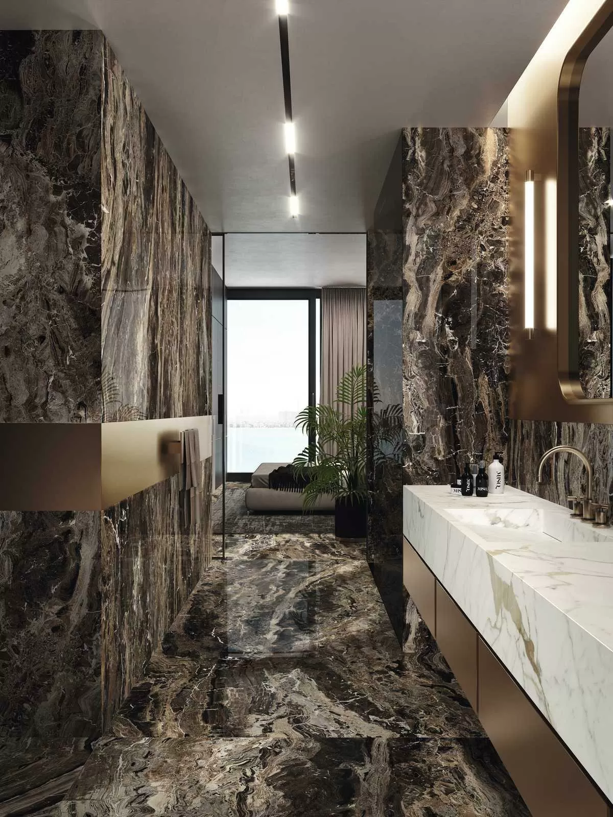 Керамогранит M0ZP Grande Marble Look Capraia Book Match Faccia A Lux 160х320