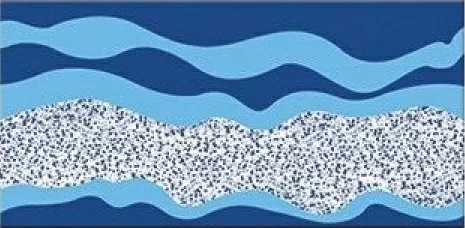 Керамогранит 80001 Wavy Border 12,5х25